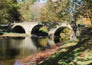 Stone Arch Bridge in the Fall in Jeffersonville NY 